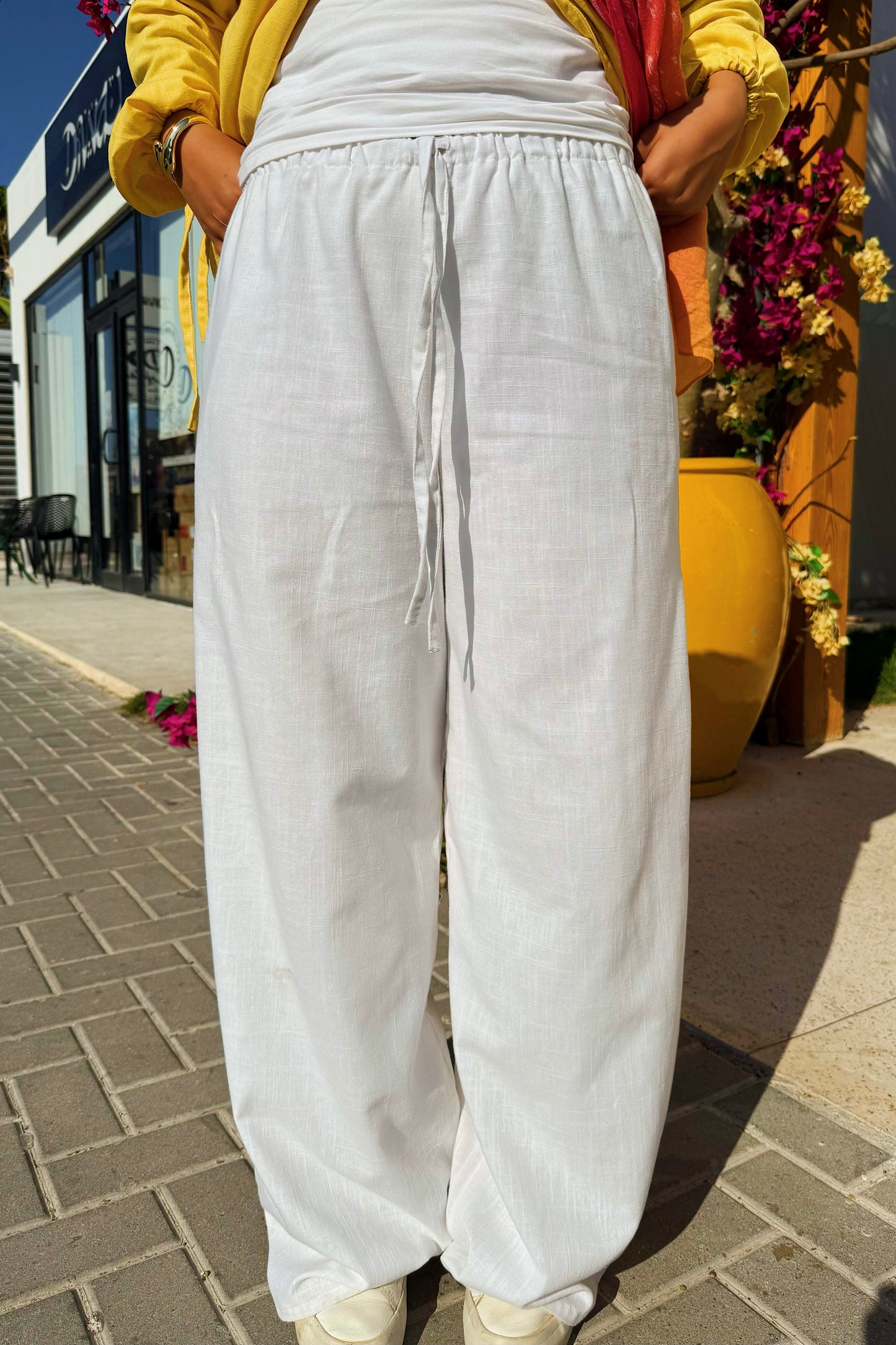 Léa Pants in ice white