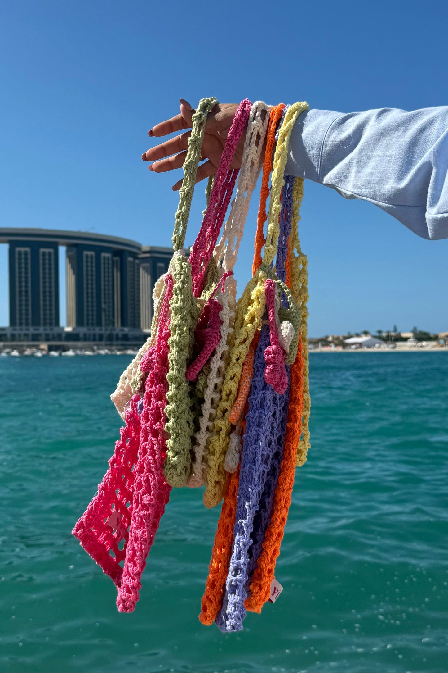 Tia hand-crocheted tote