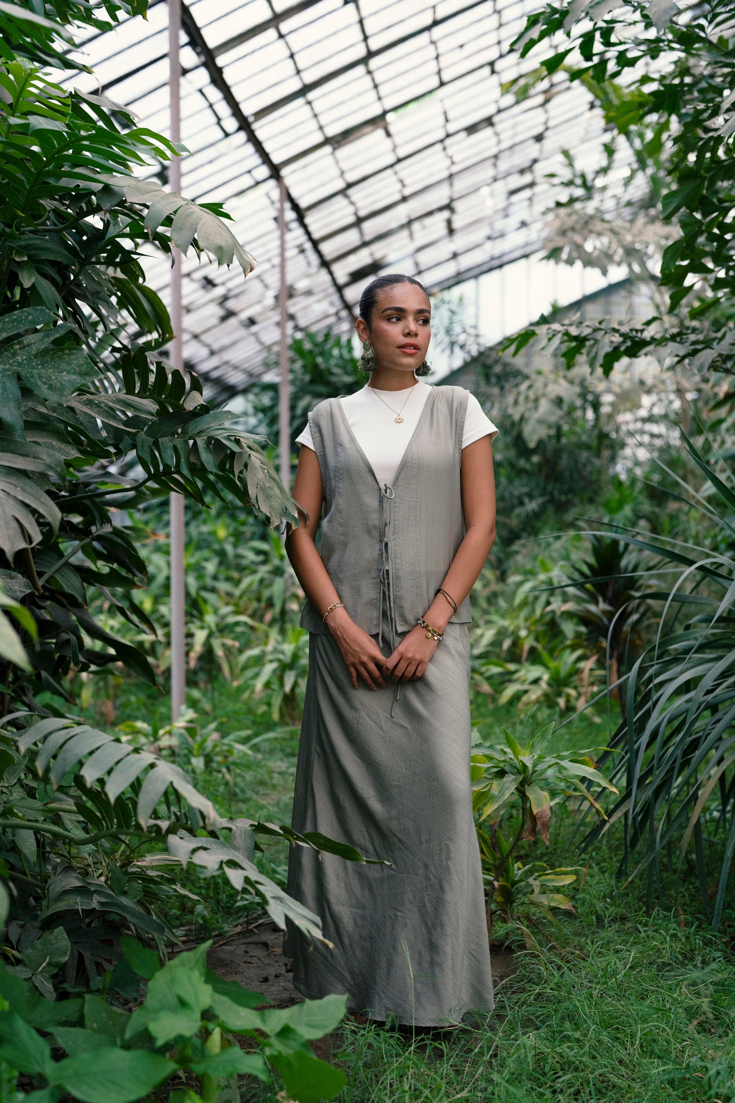 Zeya Skirt in Matcha