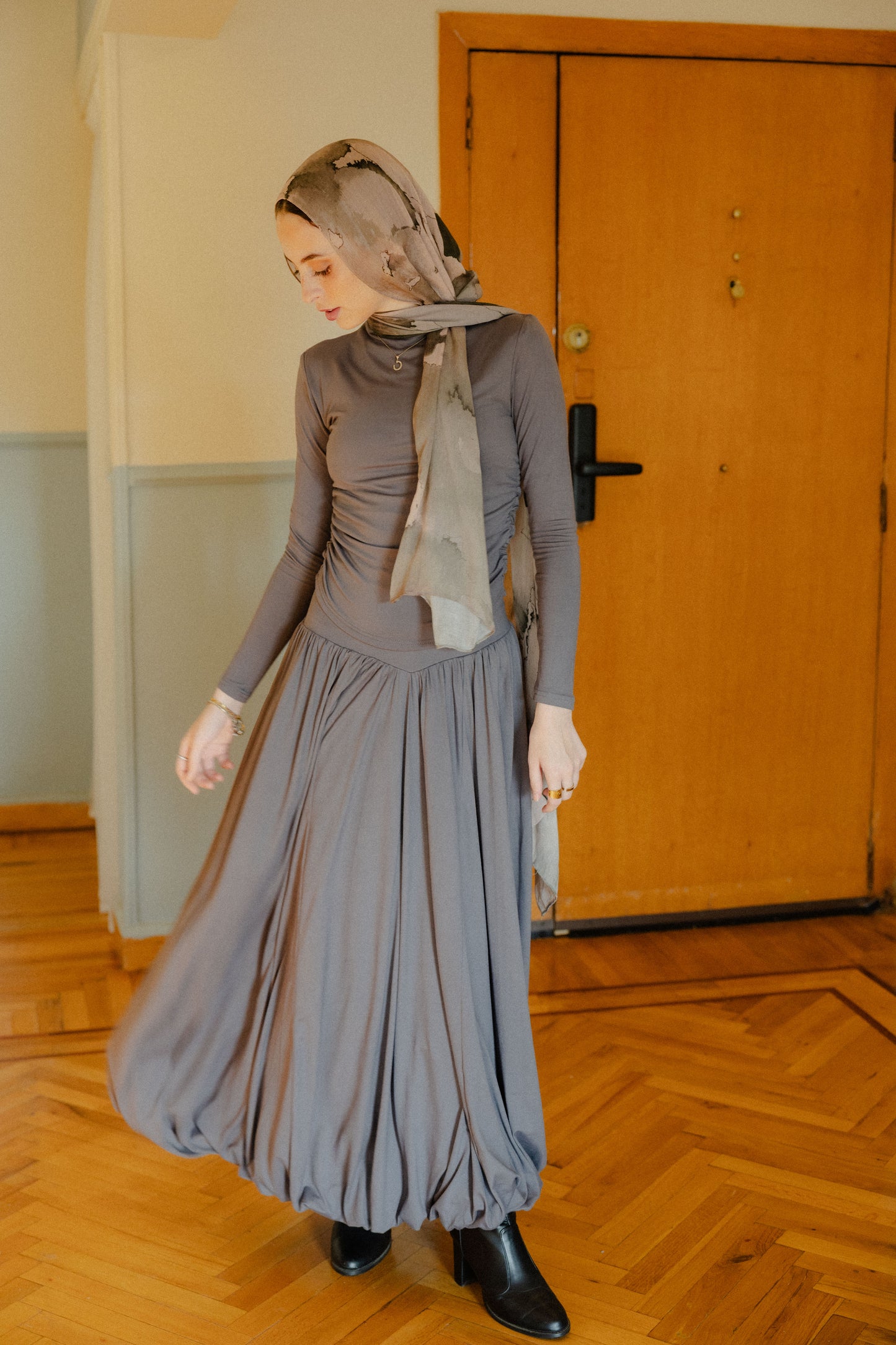 Freia skirt in Steel