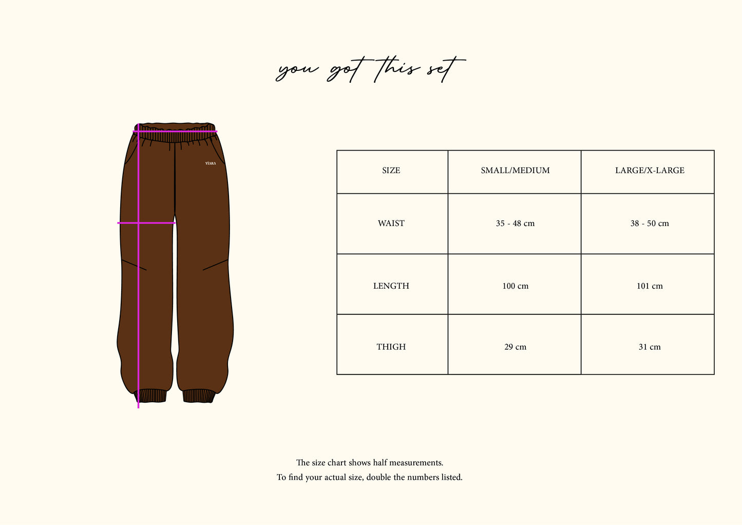 You got this sweats in dark truffle