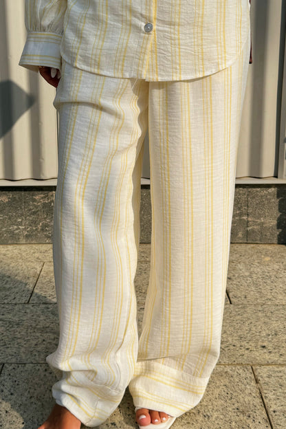 Nayla & Lana set in Lemon stripes