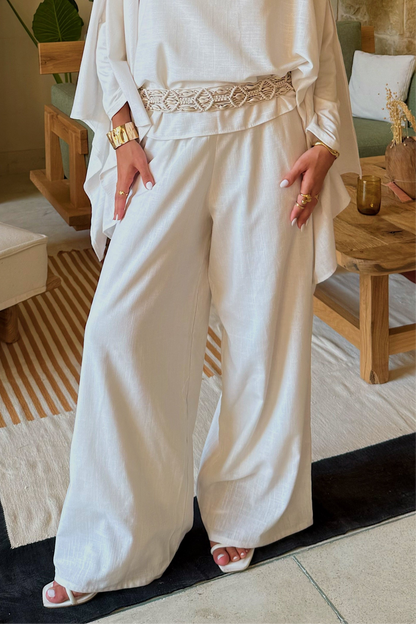 Léa Pants in ice white
