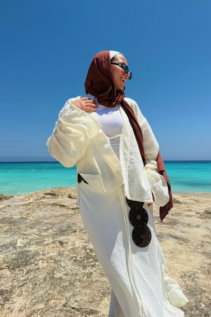 Kaia shirt coconut white