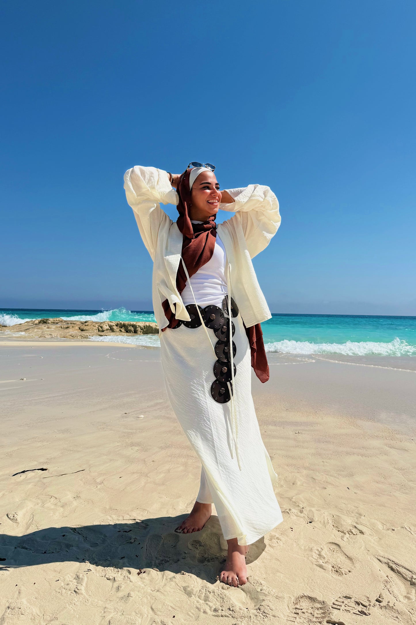 Rhea Skirt in coconut white