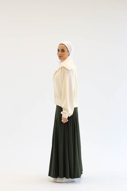 Elyanna lined skirt in olive