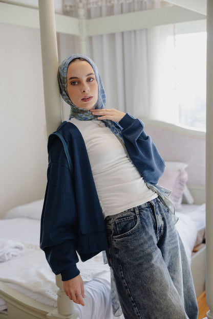 Aura jacket in Midnight green