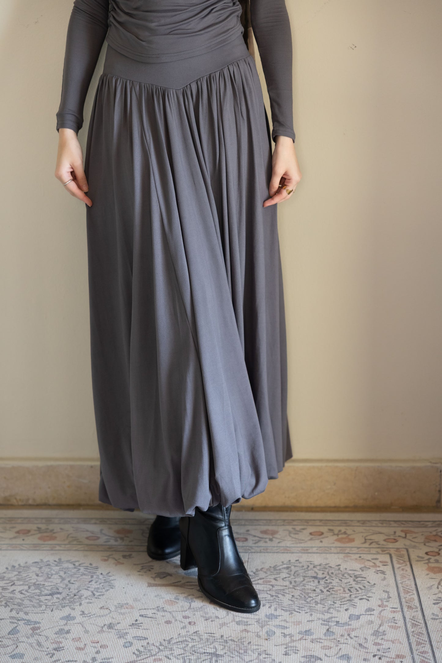 Freia skirt in Steel