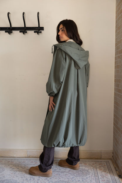 Aria waterproof coat in olive