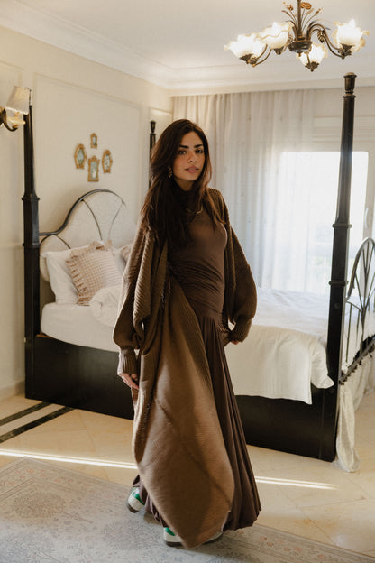 Katia cardigan in Chocolate brown