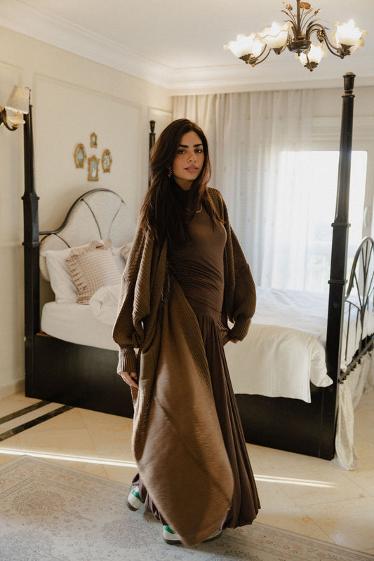 Katia cardigan in Chocolate brown