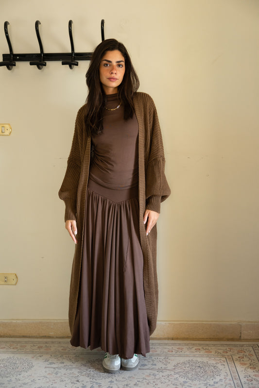 Katia cardigan in Chocolate brown
