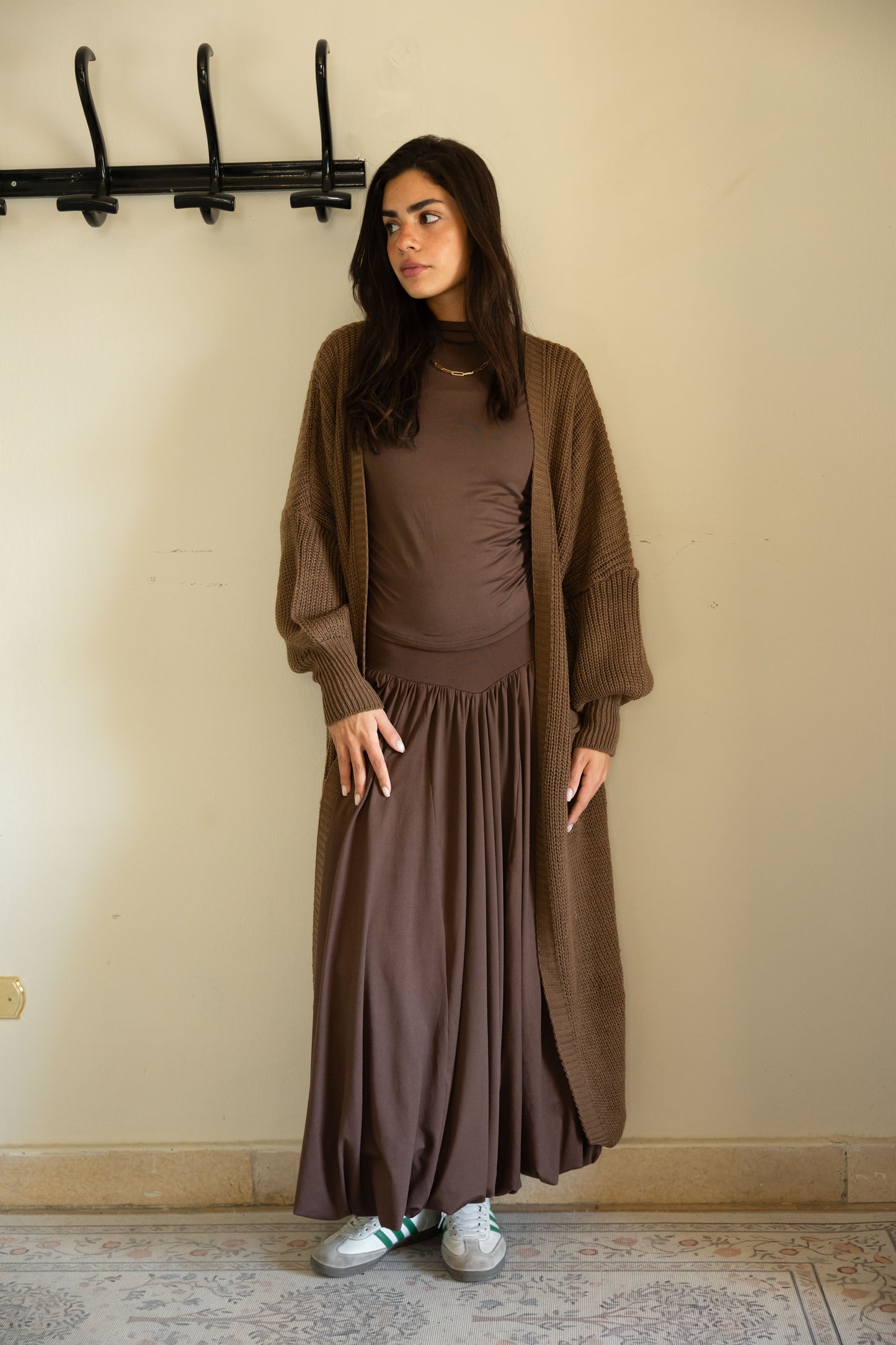 Katia cardigan in Chocolate brown