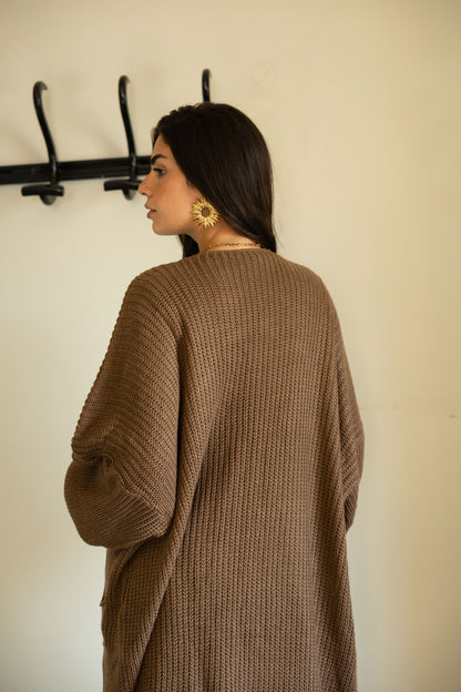 Katia cardigan in Chocolate brown