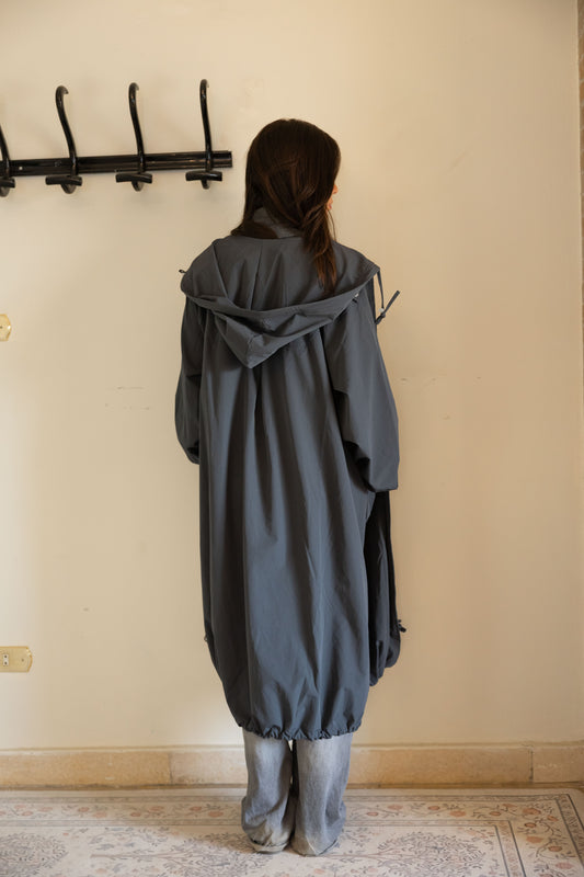 Aria waterproof coat in Steel