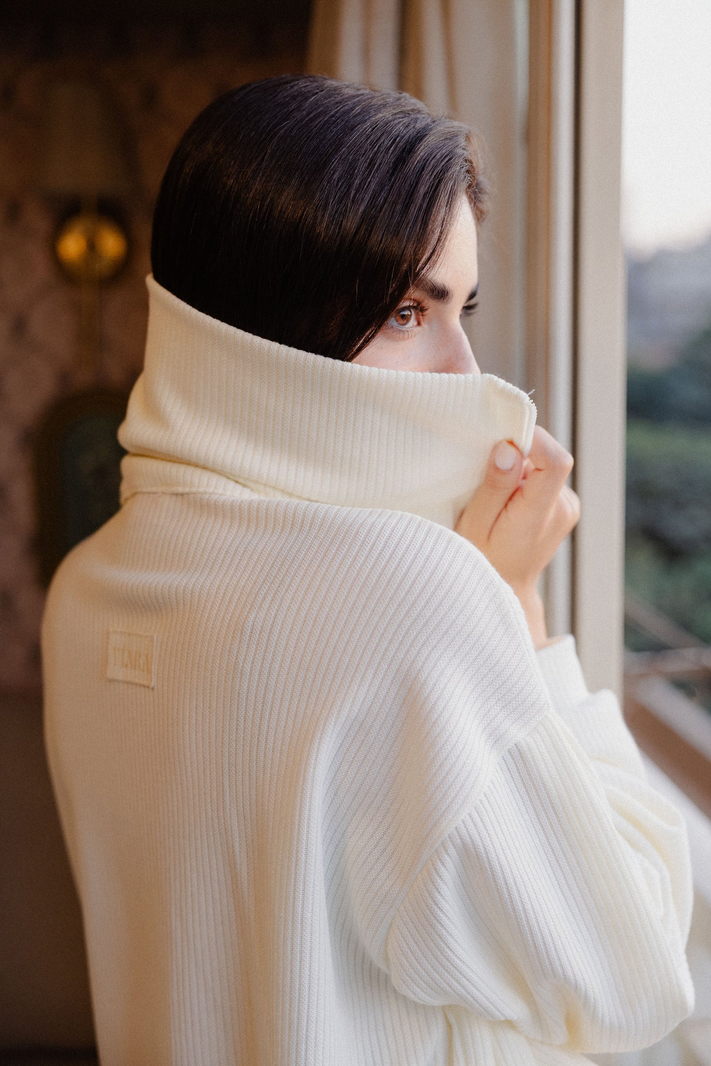 Aura jacket in coconut white