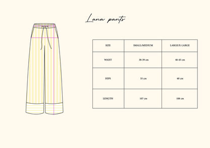 Nayla & Lana set in Lemon stripes