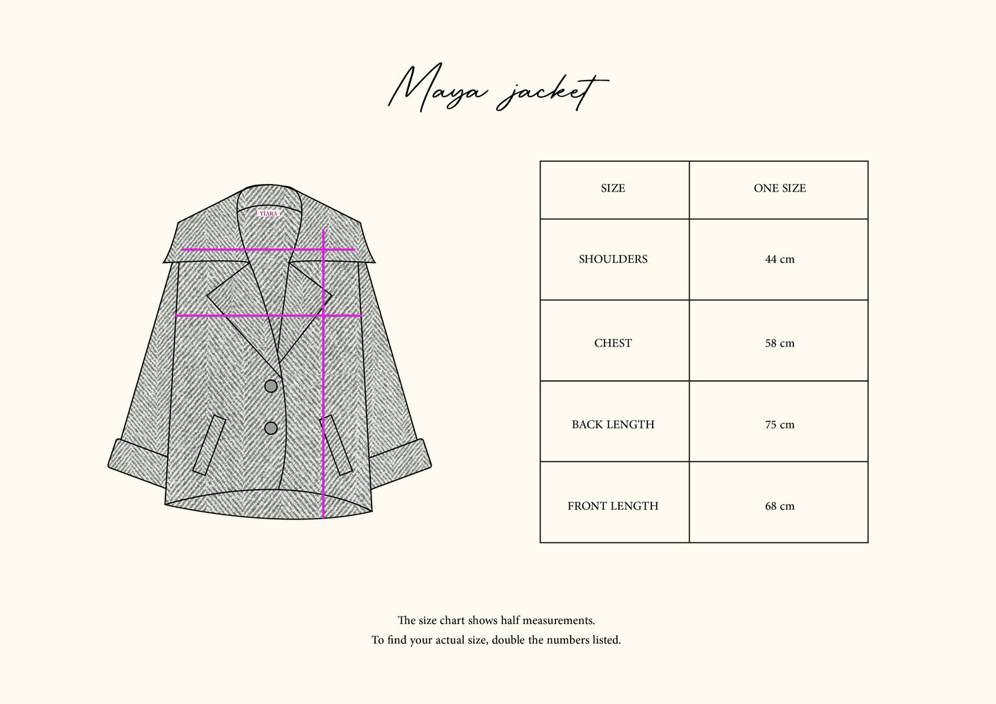 Maya jacket in Grey