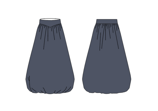 Freia skirt in Stone grey