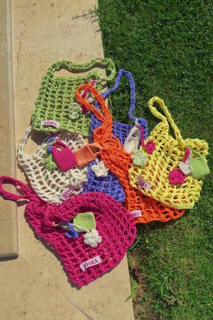 Tia hand-crocheted tote